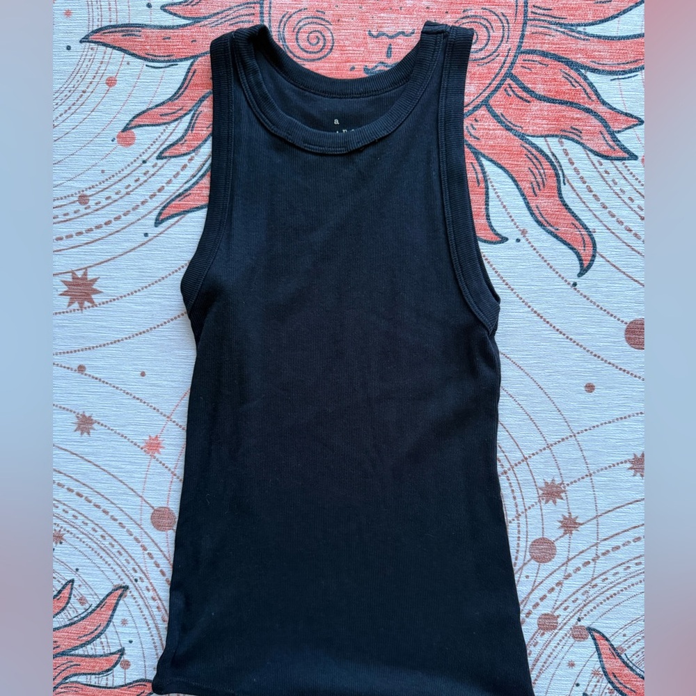 a new day Classic Black Tank Top